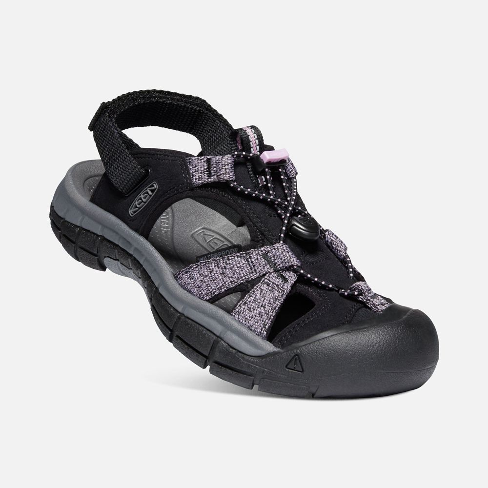 Sandalias Keen Mexico Negros/Morados - Mujer Ravine H2 - AE8457091